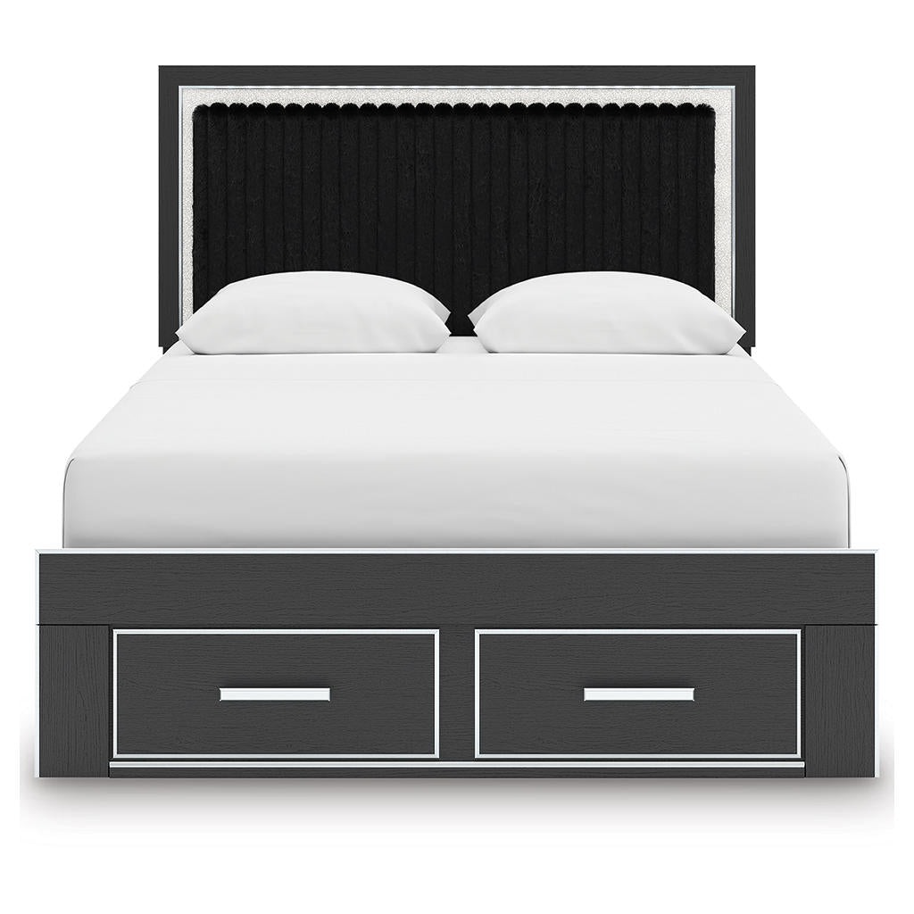 Zuraleus Queen Upholstered Panel Storage Bed Signature Design by Ashley® Bedroom