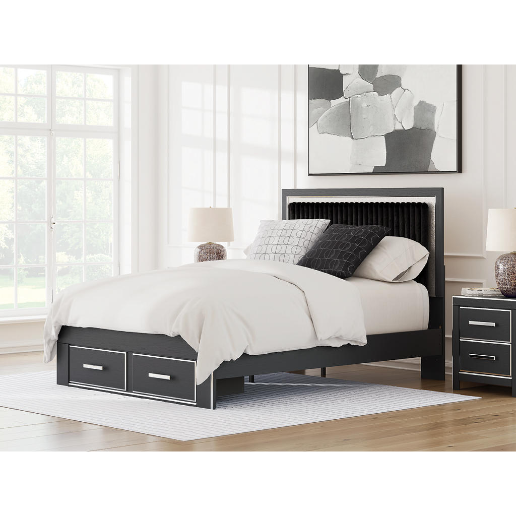 Zuraleus Queen Upholstered Panel Storage Bed Signature Design by Ashley® Bedroom