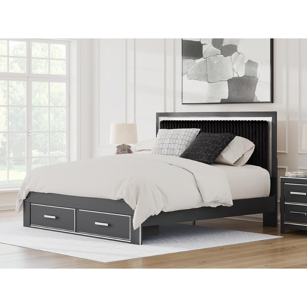 Zuraleus King Storage Bed, Dresser, Mirror, Chest and Nightstand Signature Design by Ashley® Uncategorized