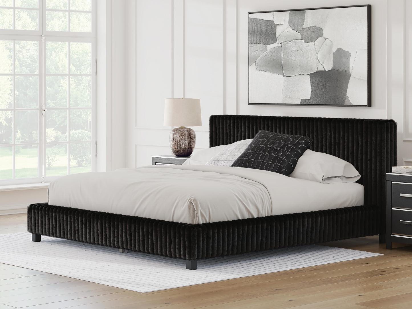 Zuraleus King Upholstered Bed, Dresser, Mirror and 2 Nightstands Signature Design by Ashley® Bedroom