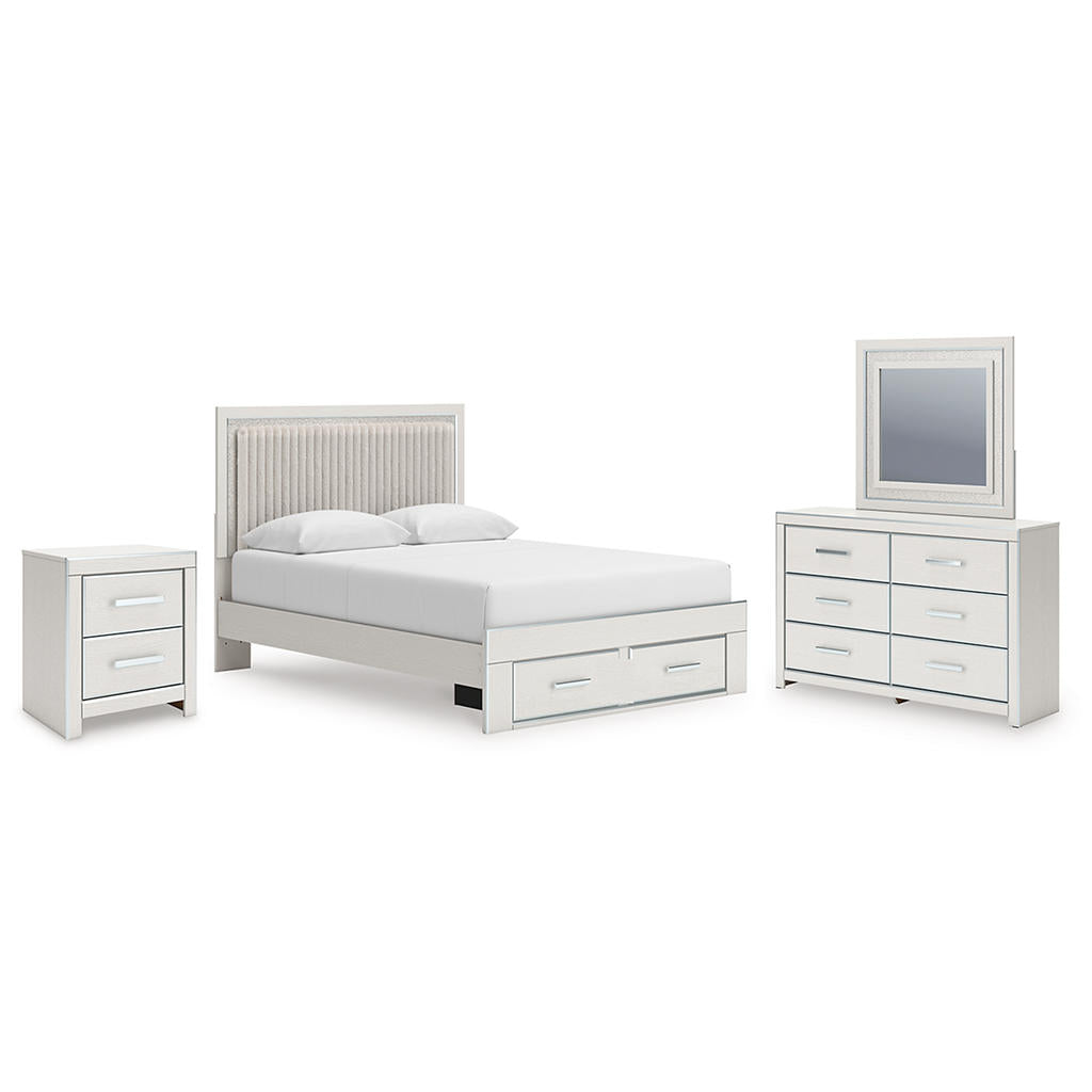 Zuraleus Queen Storage Bed, Dresser, Mirror and Nightstand Signature Design by Ashley® Uncategorized