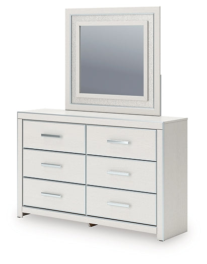 Zuraleus Queen Upholstered Panel Bed, Dresser and Mirror Ashley® Bedroom