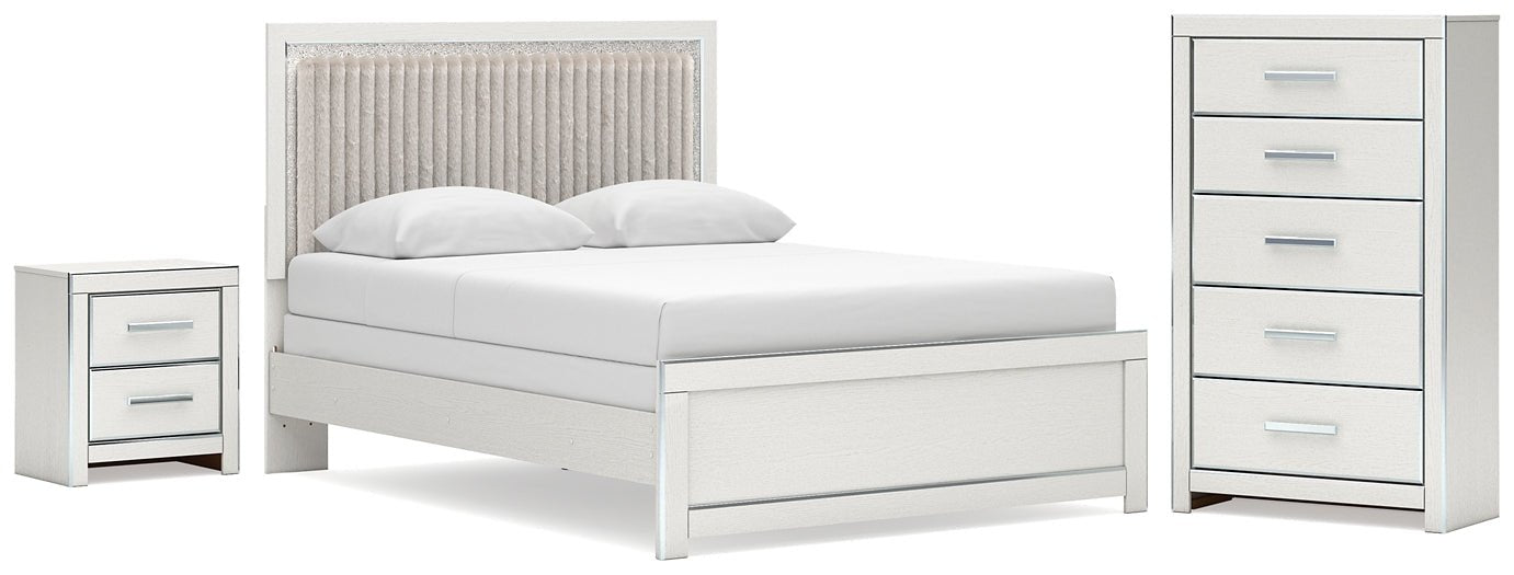 Zuraleus Queen Upholstered Panel Bed, Dresser, Mirror and Nightstand Ashley® Bedroom