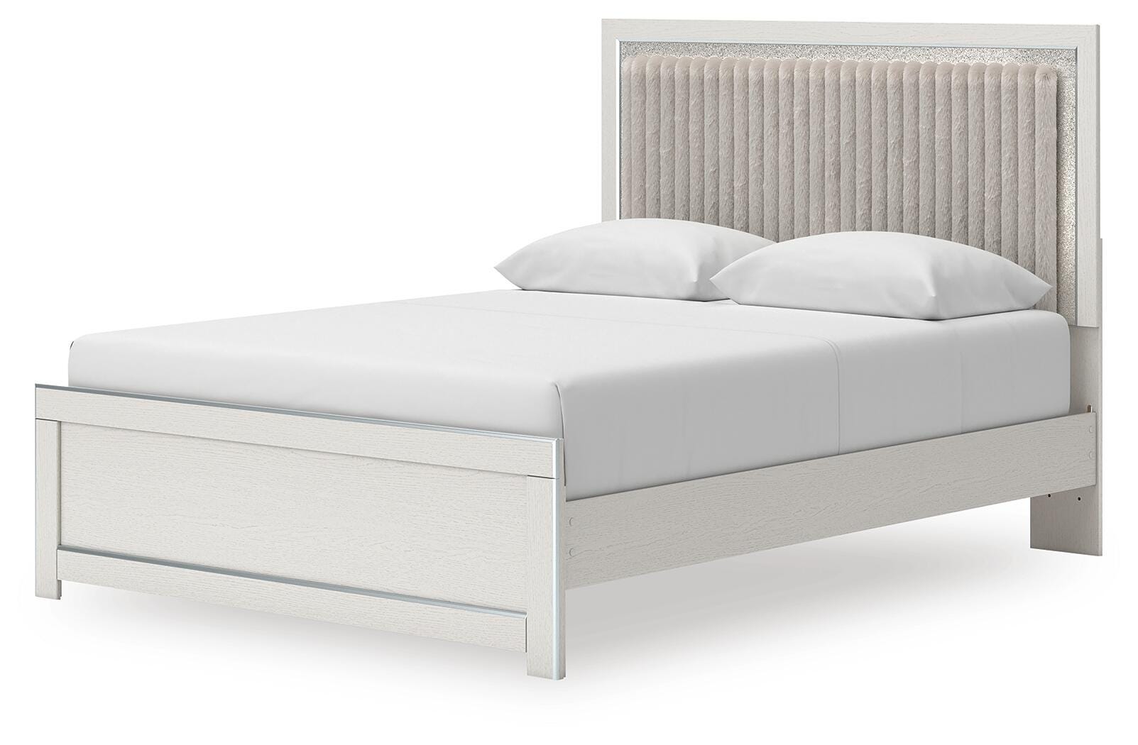 Zuraleus Queen Upholstered Platform Bed, Dresser, Mirror and Nightstand