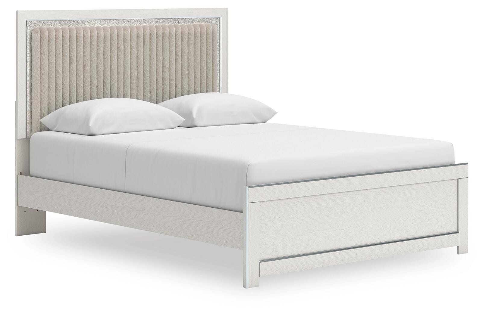 Zuraleus Queen Upholstered Platform Bed, Dresser, Mirror and Nightstand