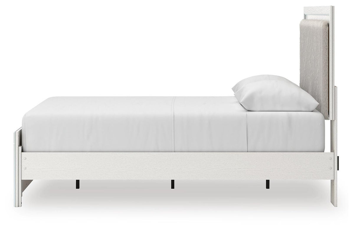 Zuraleus Queen Upholstered Platform Bed, Dresser, Mirror and Nightstand