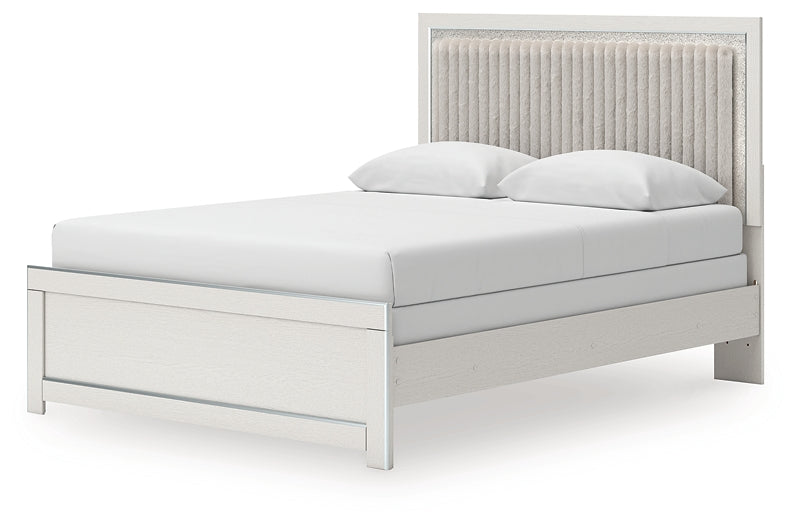 Zuraleus Queen Upholstered Panel Bed, Dresser, Mirror and Nightstand Ashley® Bedroom