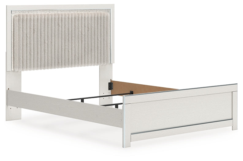 Zuraleus Queen Upholstered Panel Bed, Dresser, Mirror and Nightstand Ashley® Bedroom