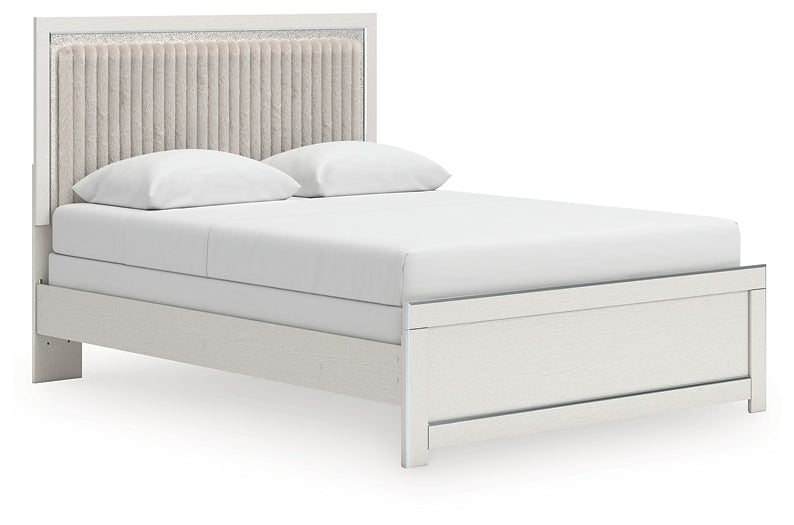 Zuraleus Queen Upholstered Panel Bed, Dresser, Mirror and Nightstand Ashley® Bedroom