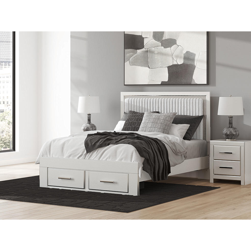 Zuraleus Queen Upholstered Panel Storage Bed Signature Design by Ashley® Bedroom