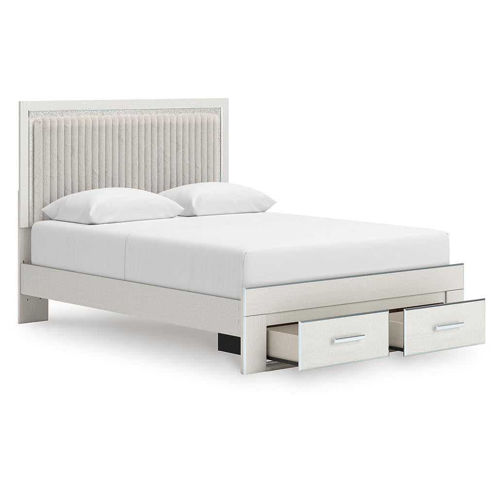 Zuraleus Queen Upholstered Panel Storage Bed Signature Design by Ashley® Bedroom