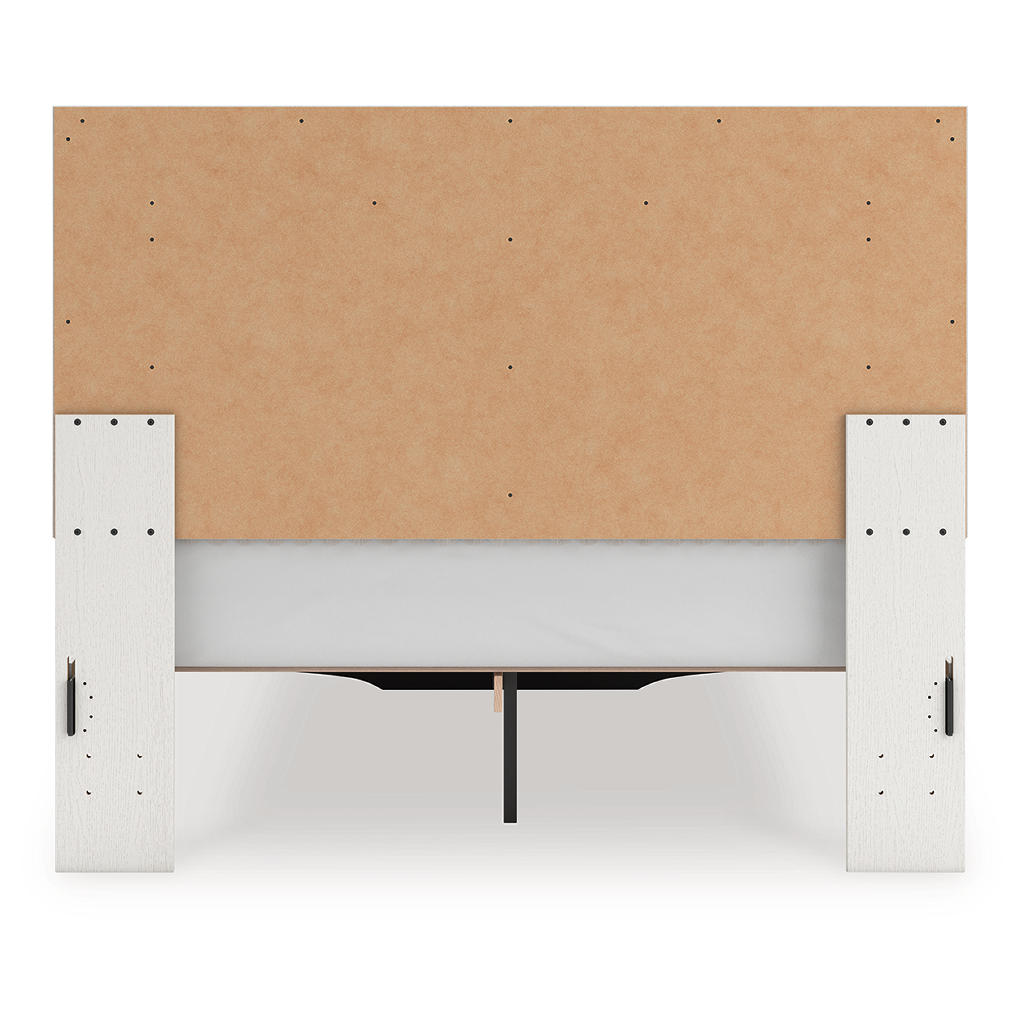 Zuraleus Queen Upholstered Panel Platform Storage Bed, Dresser and Mirror Ashley® Bedroom