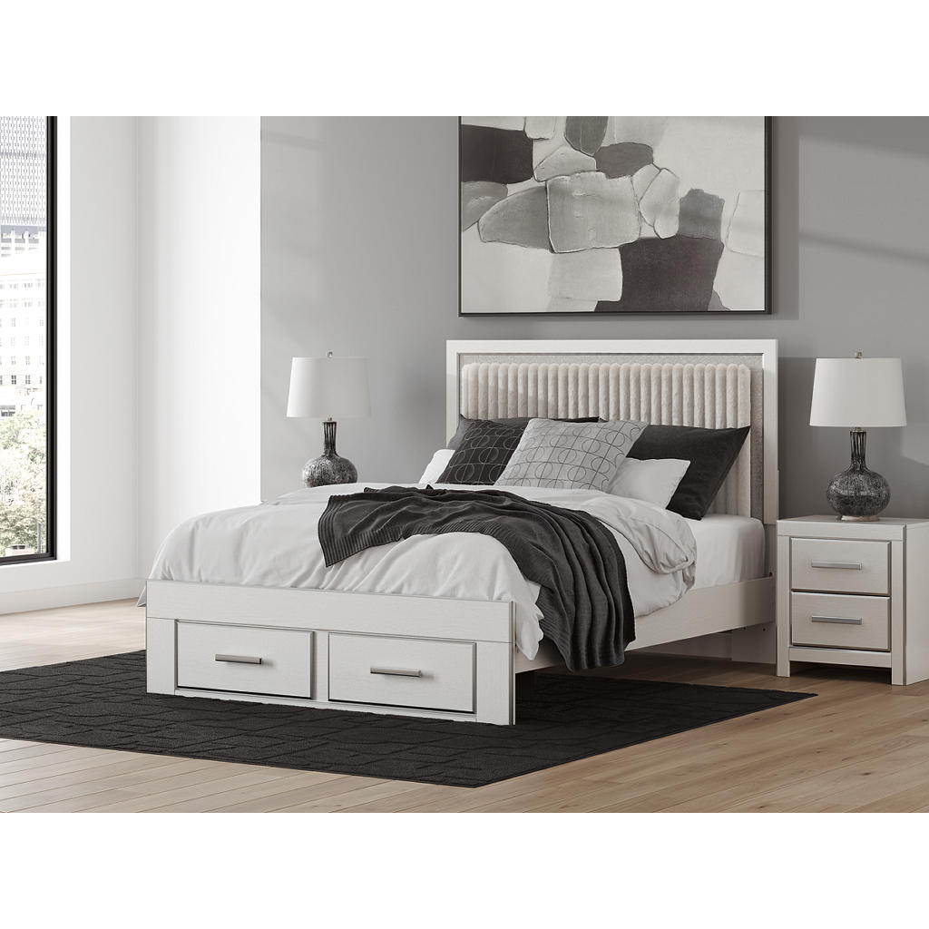 Zuraleus Queen Upholstered Panel Storage Bed Signature Design by Ashley® Bedroom