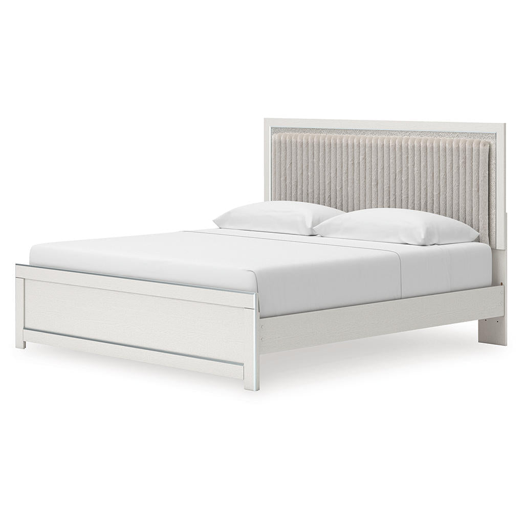 Zuraleus King Upholstered Panel Bed Signature Design by Ashley® Bedroom