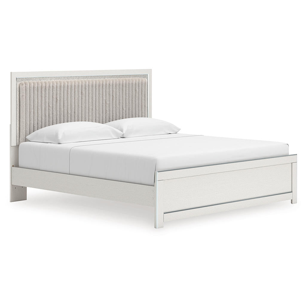 Zuraleus King Upholstered Panel Bed Signature Design by Ashley® Bedroom