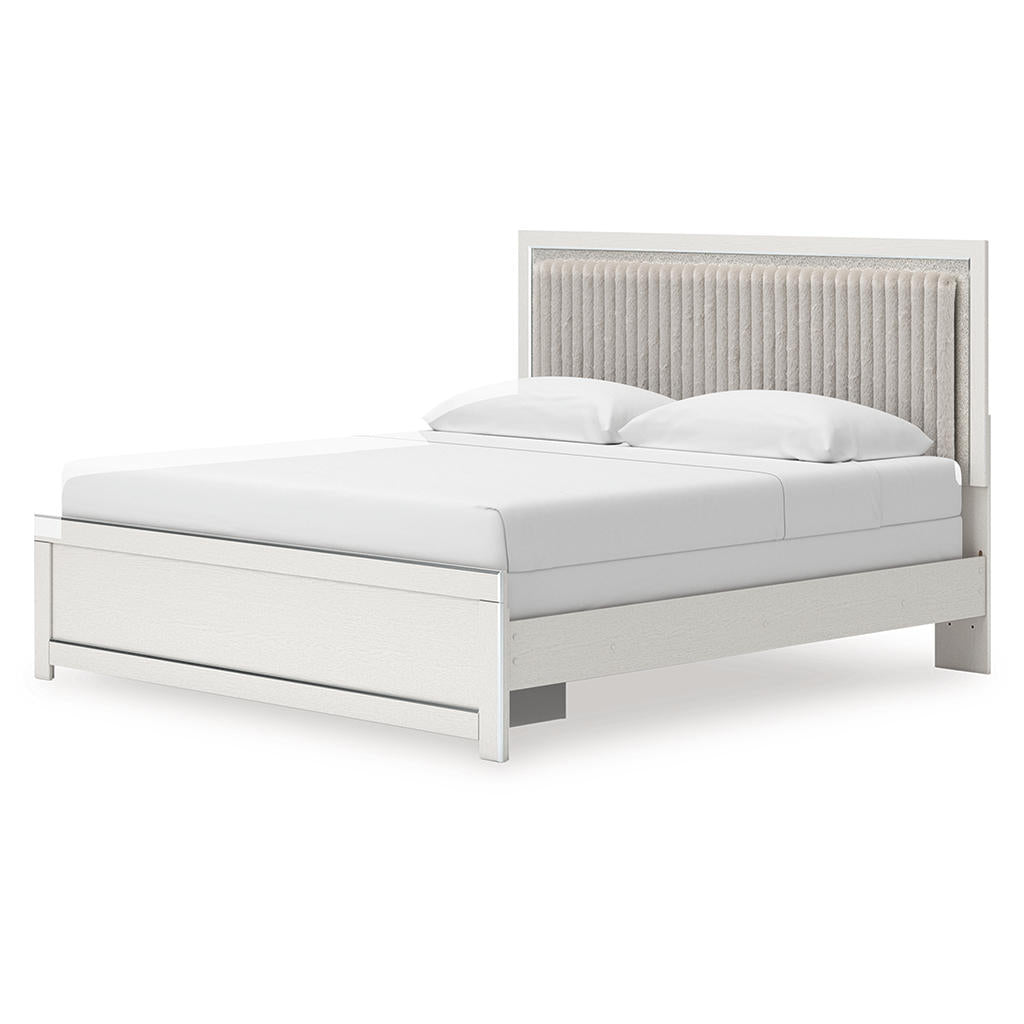 Zuraleus King Upholstered Panel Bed Signature Design by Ashley® Bedroom