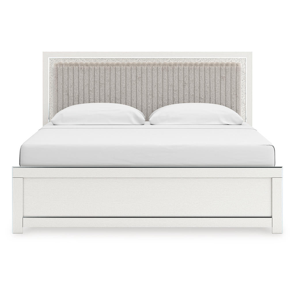 Zuraleus King Upholstered Panel Bed Signature Design by Ashley® Bedroom