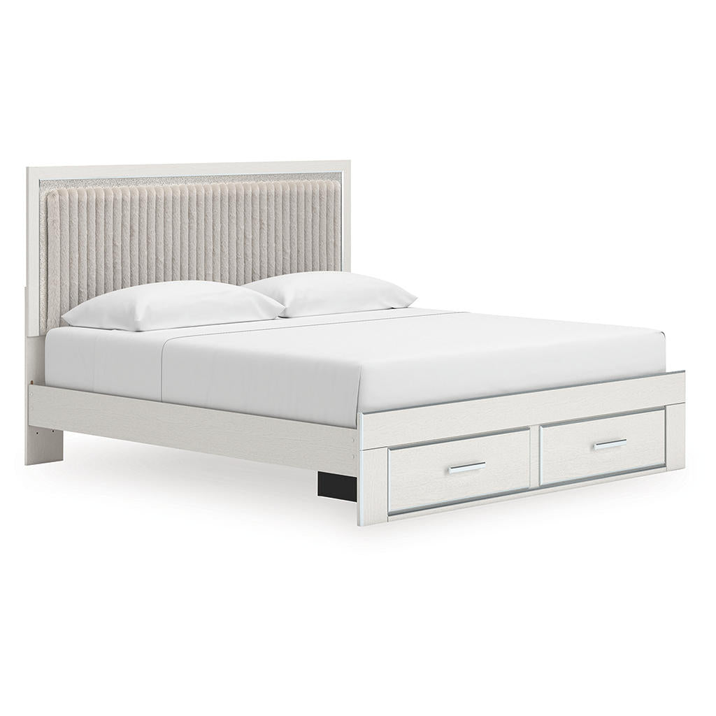 Zuraleus King Upholstered Panel Storage Bed Signature Design by Ashley® Bedroom