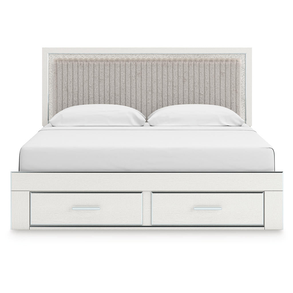 Zuraleus King Upholstered Panel Storage Bed Signature Design by Ashley® Bedroom