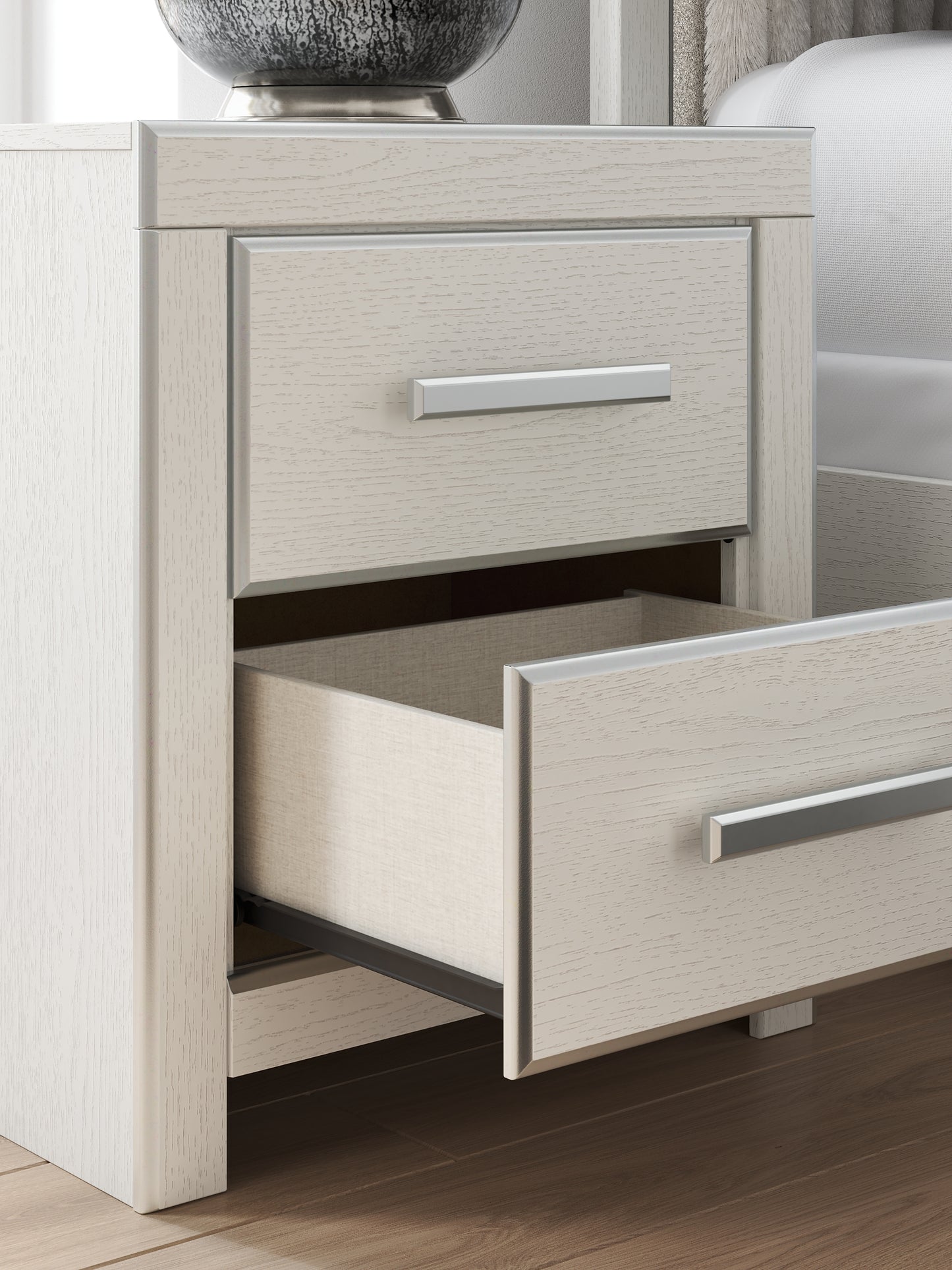 Zuraleus Queen Upholstered Panel Bed, Dresser, Mirror and Nightstand Ashley® Bedroom