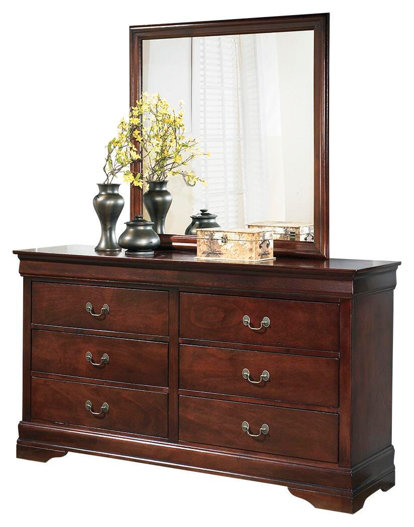 Alisdair Twin Sleigh Bed, Dresser, Mirror and Nightstand