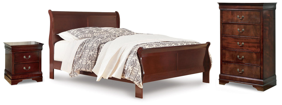 Alisdair Queen Sleigh Bed, Chest and Nightstand — 3-Piece Set Signature Design by Ashley® Bedroom