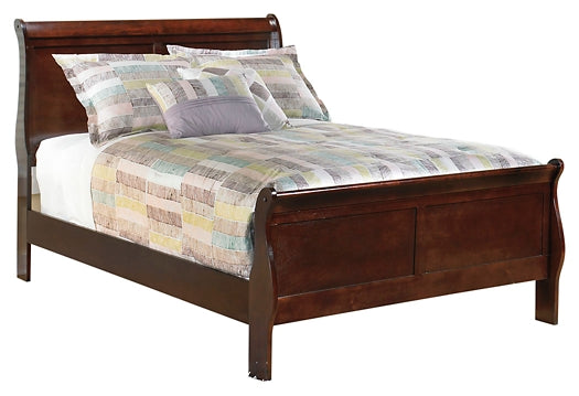 Alisdair Full Sleigh Bed with Mirrored Dresser, Chest and Nightstand
