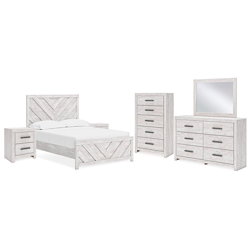 Cayboni Full Panel Bed, Dresser, Mirror, Chest and 2 Nightstands Signature Design by Ashley® Uncategorized