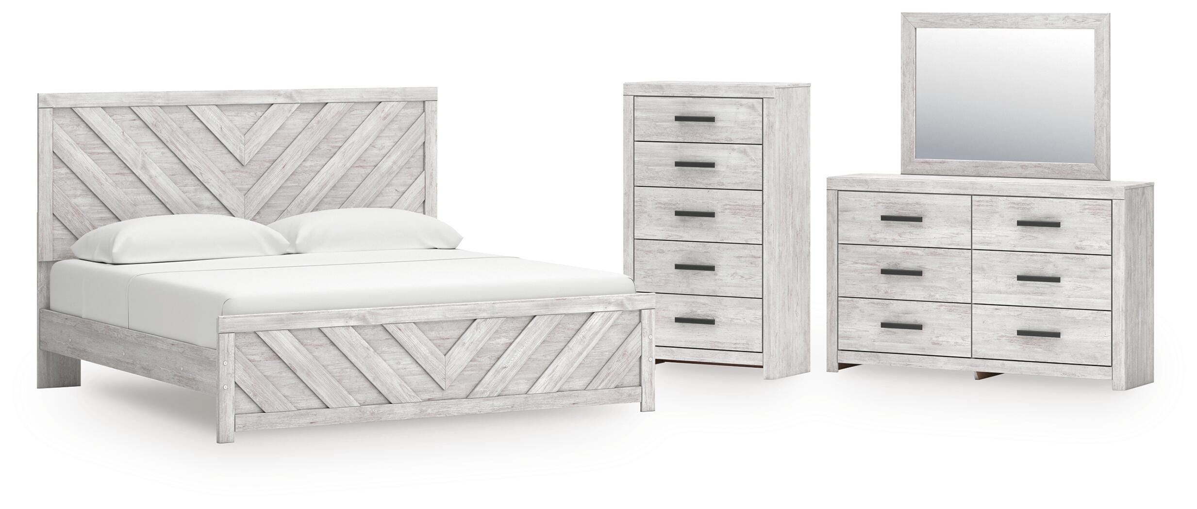 Cayboni King Panel Bed, Dresser, Mirror and Chest — 4-Piece Signature Design by Ashley® Bedroom