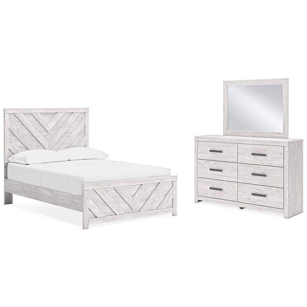 Cayboni Full Bed, Dresser and Mirror — Whitewash Signature Design by Ashley® Uncategorized