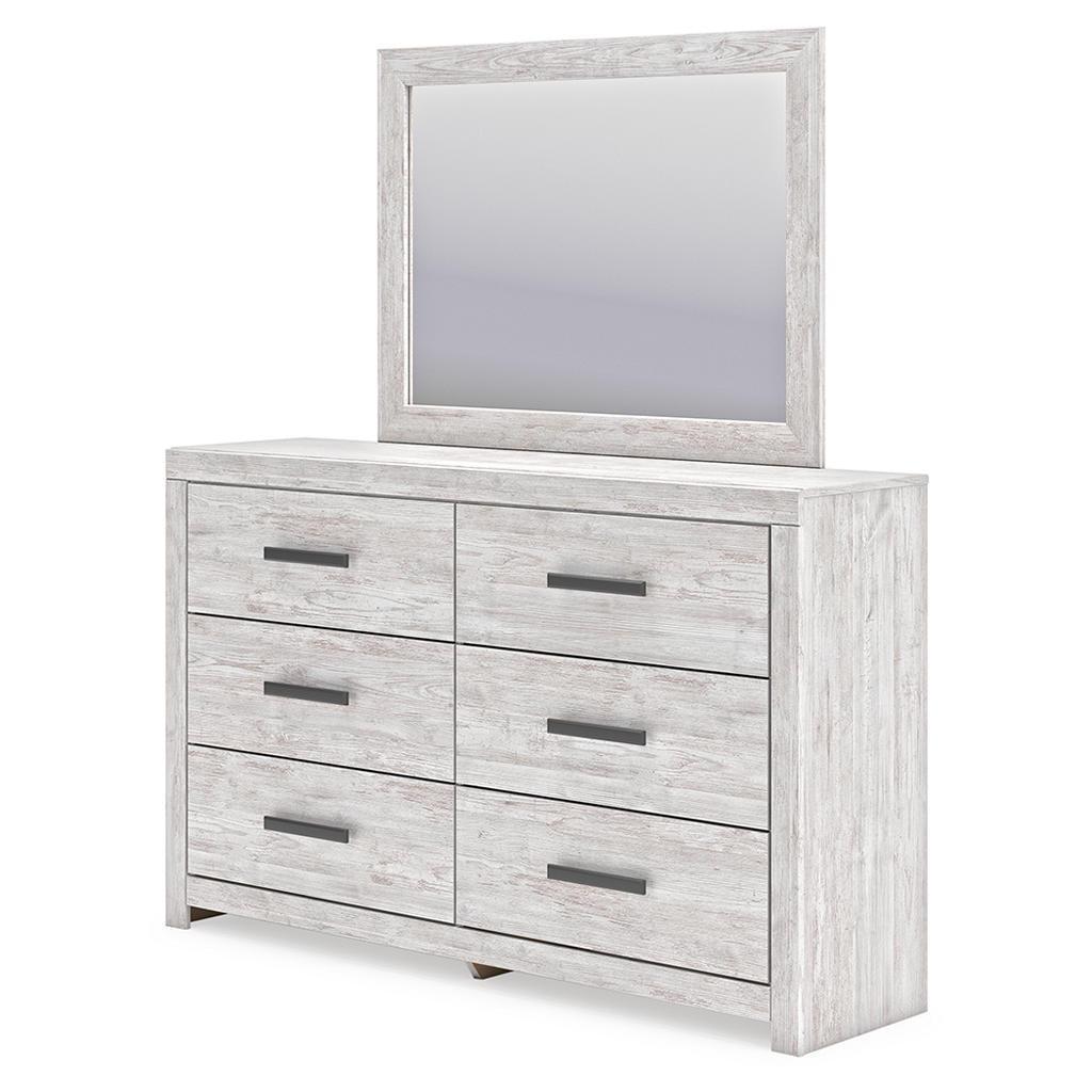 Cayboni Dresser and Mirror — Whitewash Signature Design by Ashley® Bedroom