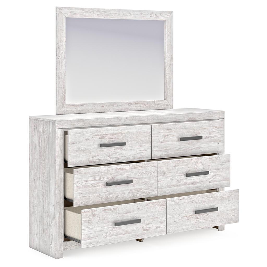 Cayboni Dresser and Mirror — Whitewash Signature Design by Ashley® Bedroom
