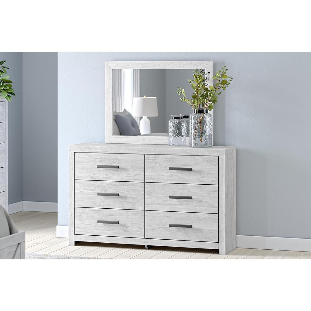 Cayboni Dresser and Mirror — Whitewash Signature Design by Ashley® Bedroom
