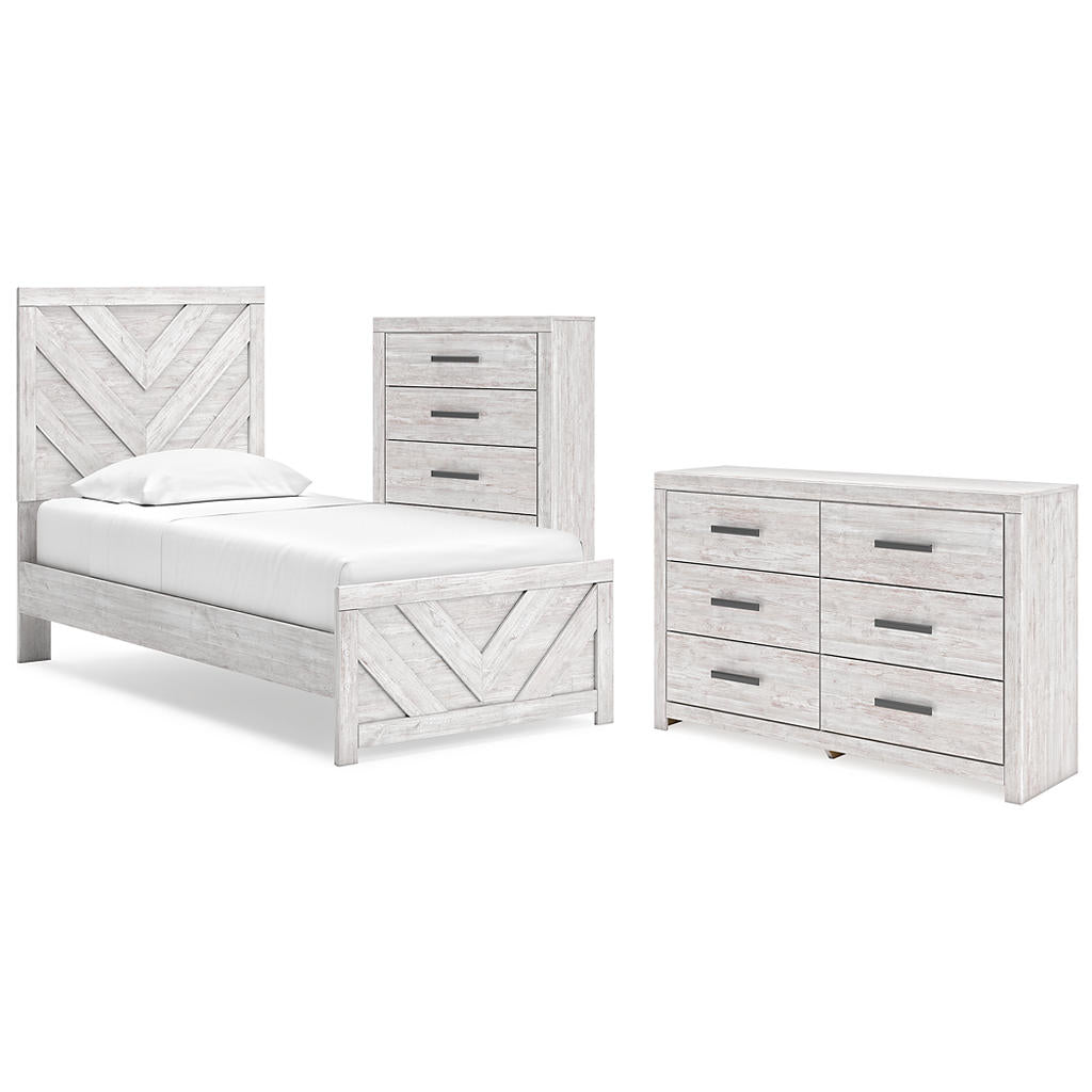 Cayboni Twin Panel Bed, Dresser and Chest Signature Design by Ashley® Uncategorized