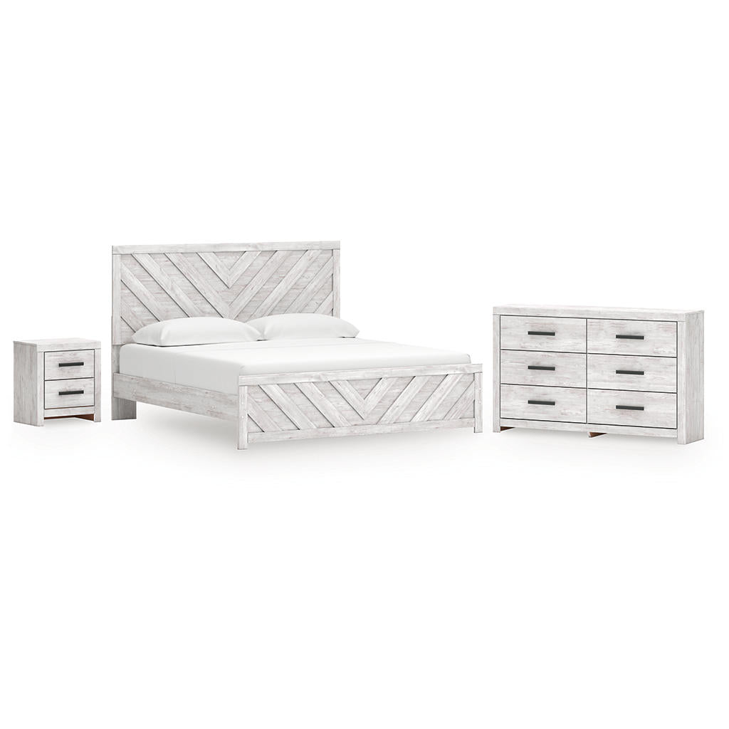 Cayboni King Panel Bed, Dresser and Nightstand Signature Design by Ashley® Uncategorized