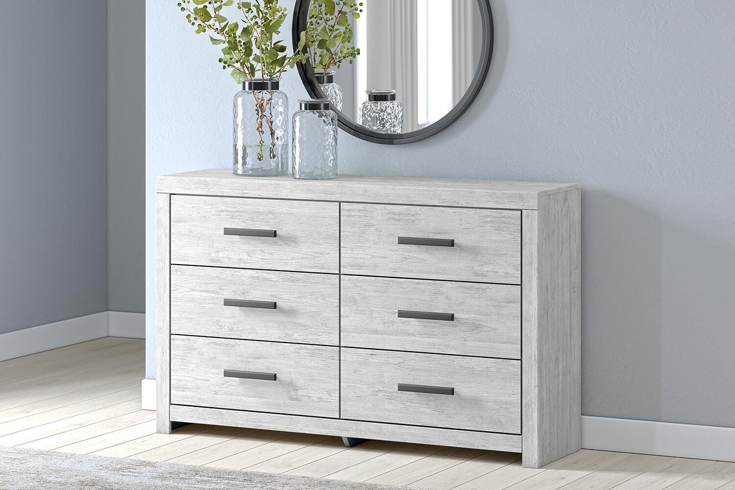 Cayboni Full Panel Bed, Dresser and Nightstand