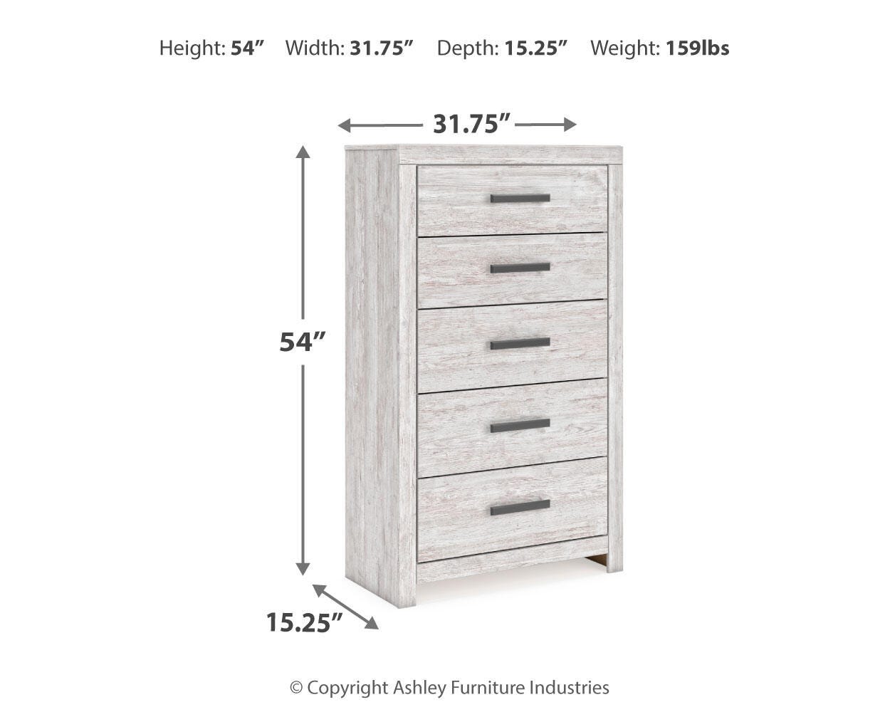 Cayboni King Panel Bed 5-Piece Set — Dresser, Mirror, Chest Signature Design by Ashley® Bedroom