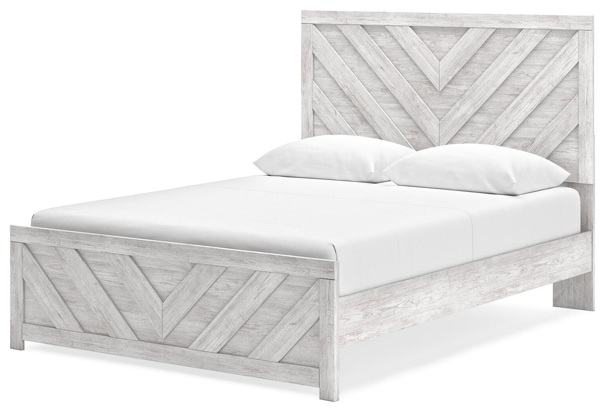 Cayboni Queen Panel Bed, Chest and Nightstand