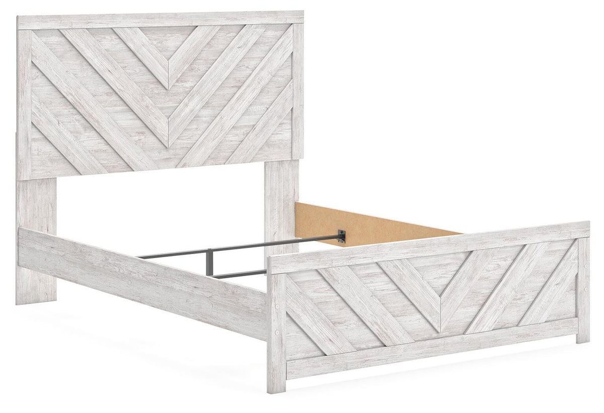 Cayboni Queen Panel Bed, Chest and Nightstand