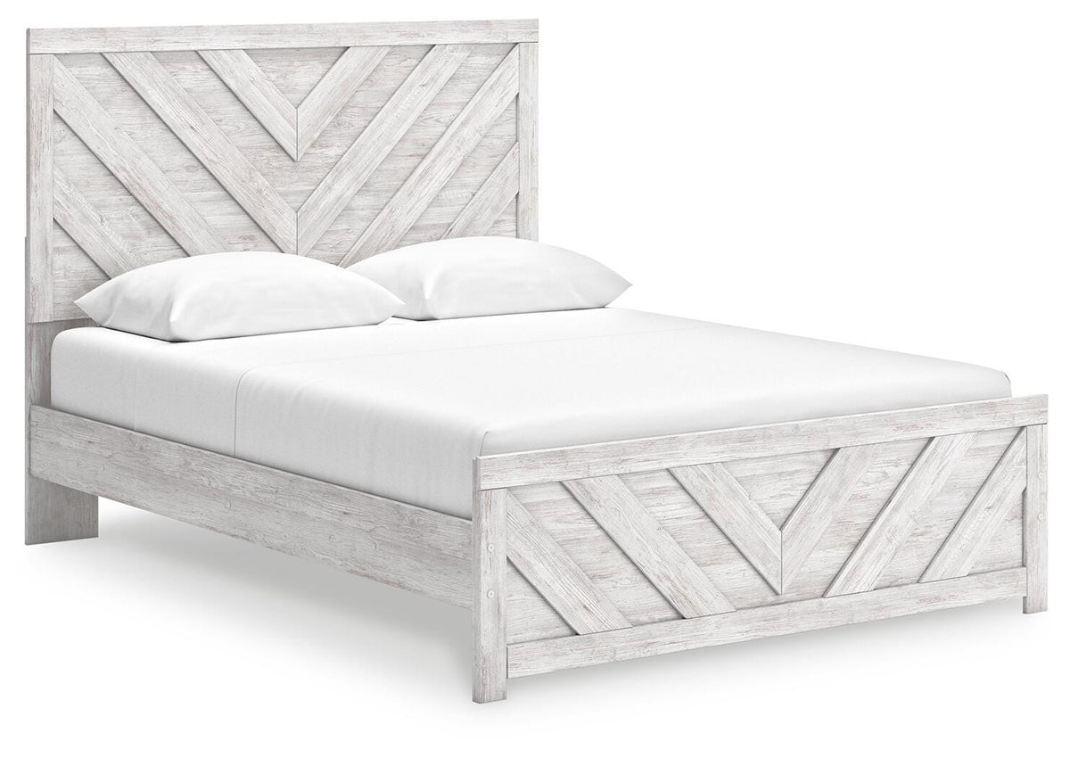 Cayboni Queen Panel Bed, Chest and Nightstand