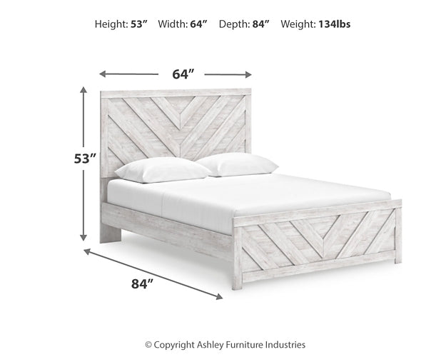 Cayboni Queen Panel Bed, Dresser, Mirror and Nightstand