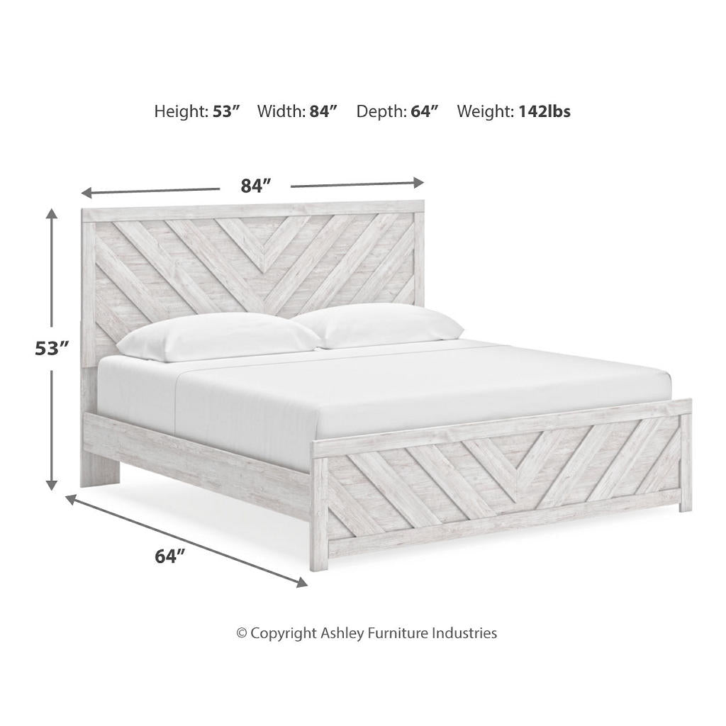Cayboni King Panel Bed, Dresser, Mirror, Chest and 2 Nightstands Signature Design by Ashley® Uncategorized