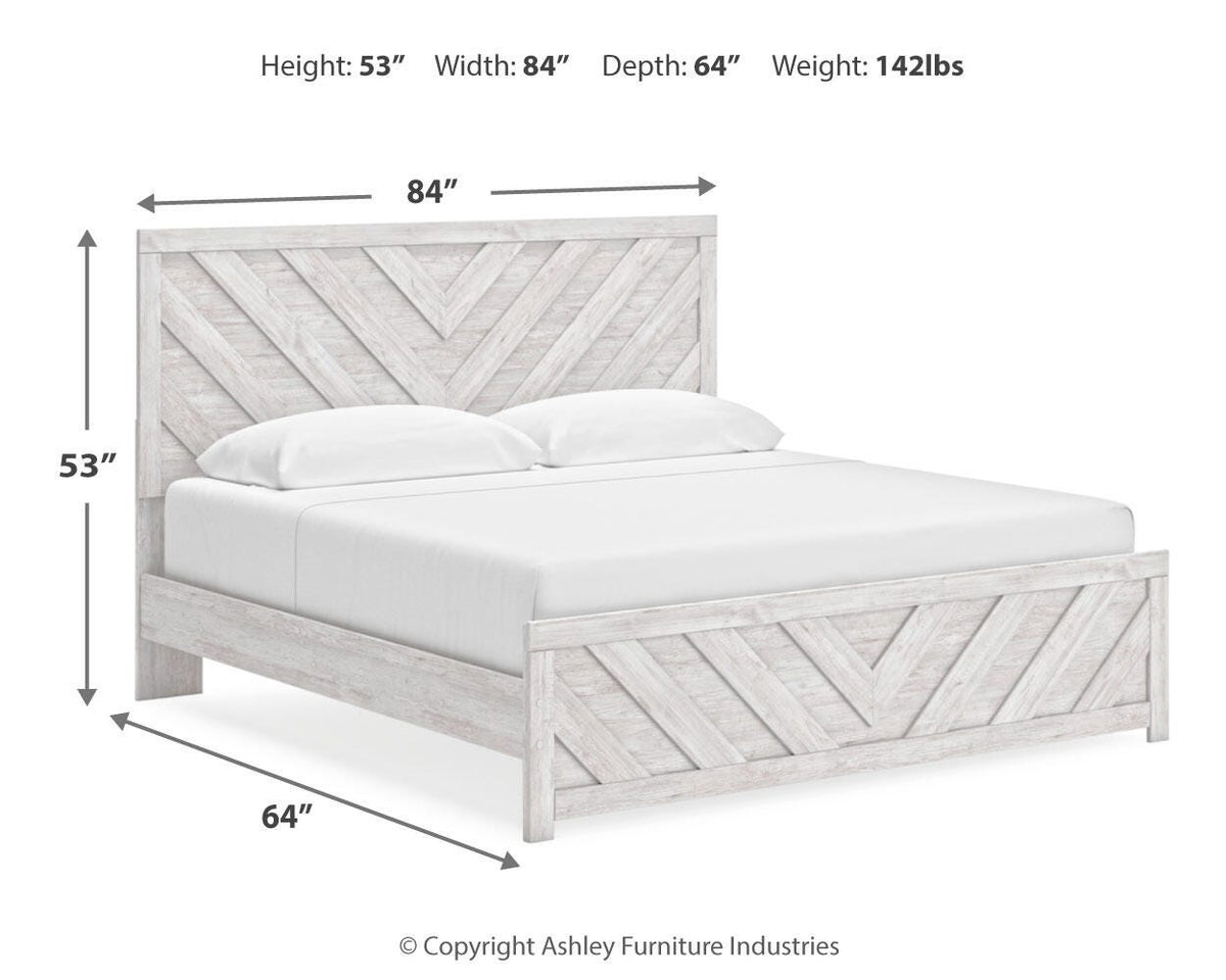 Cayboni King Panel Bed 5-Piece Set — Dresser, Mirror, Chest Signature Design by Ashley® Bedroom