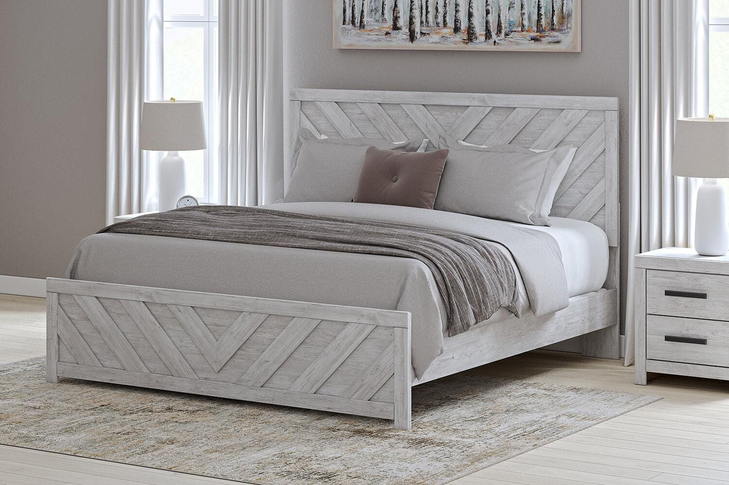 Cayboni King Panel Bed 5-Piece Set — Dresser, Mirror, Chest Signature Design by Ashley® Bedroom
