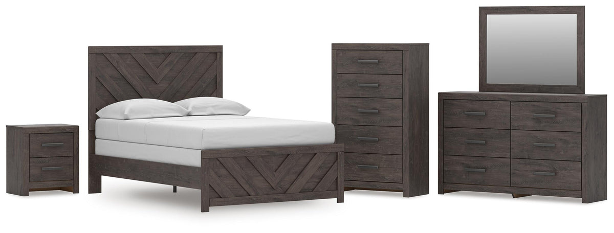 Prendonea Full Panel Bed 6-Piece Set — Chest, Nightstand Signature Design by Ashley® Bedroom
