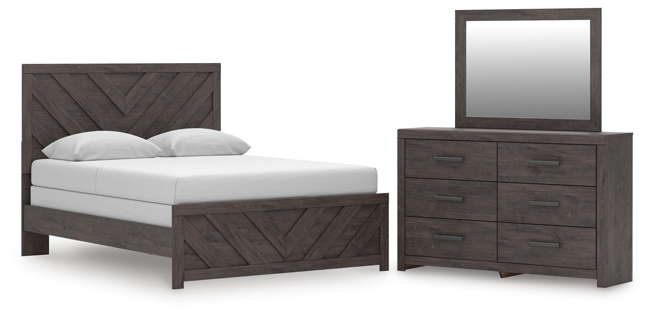 Prendonea Queen Panel Bed, Dresser and Mirror — 3-Piece Set Signature Design by Ashley® Bedroom