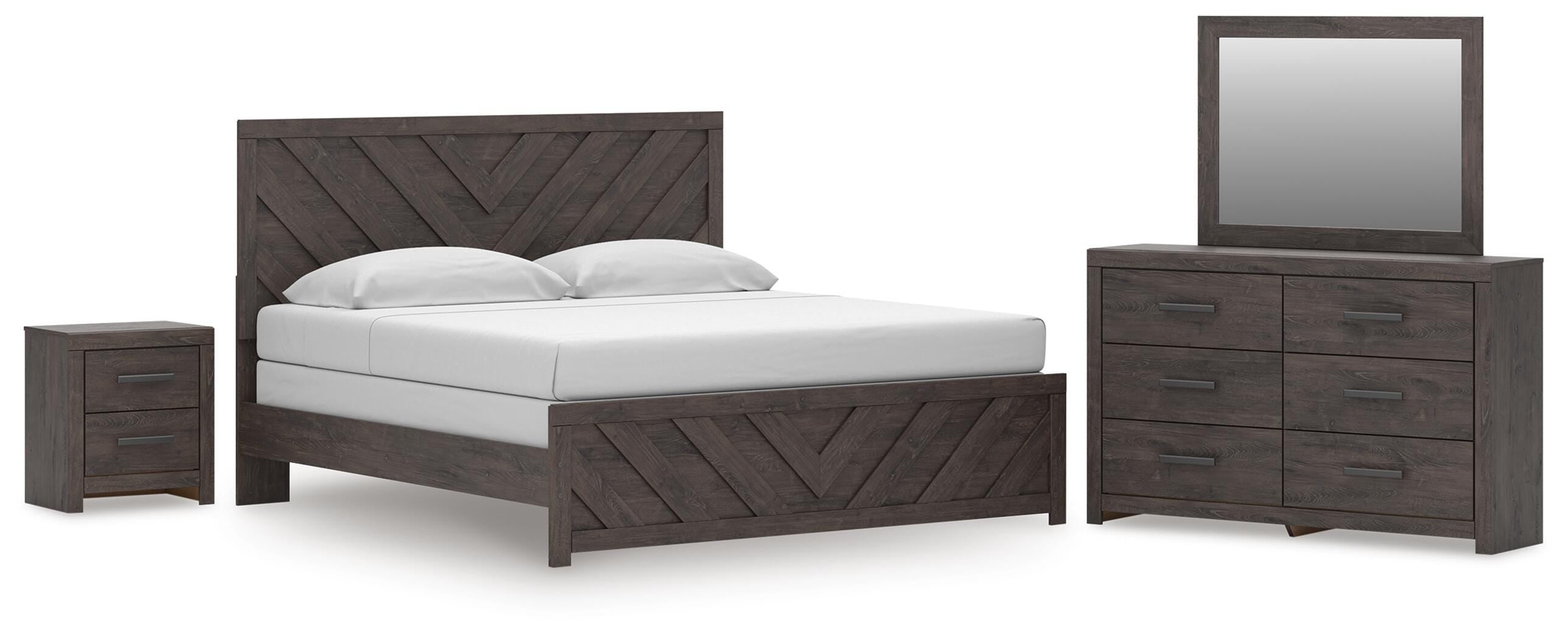 Prendonea King Panel Bed, Dresser, Mirror and Nightstand Signature Design by Ashley® Bedroom