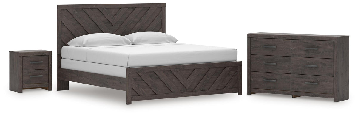Prendonea King Panel Bed, Dresser and Nightstand — 3-Piece Signature Design by Ashley® Bedroom