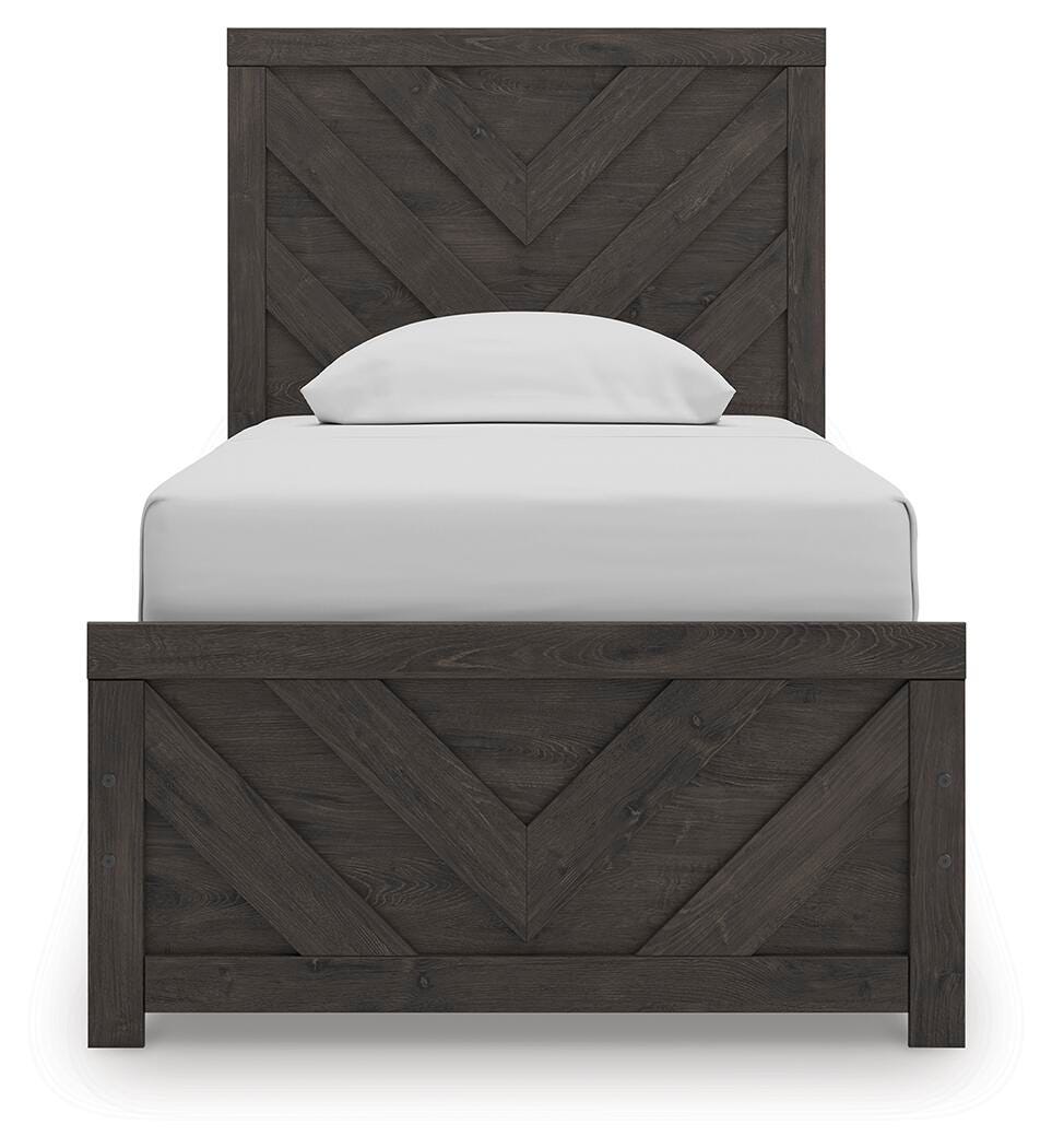 Prendonea Twin Panel Bed, Dresser and Mirror — 3-Piece Set Signature Design by Ashley® Bedroom