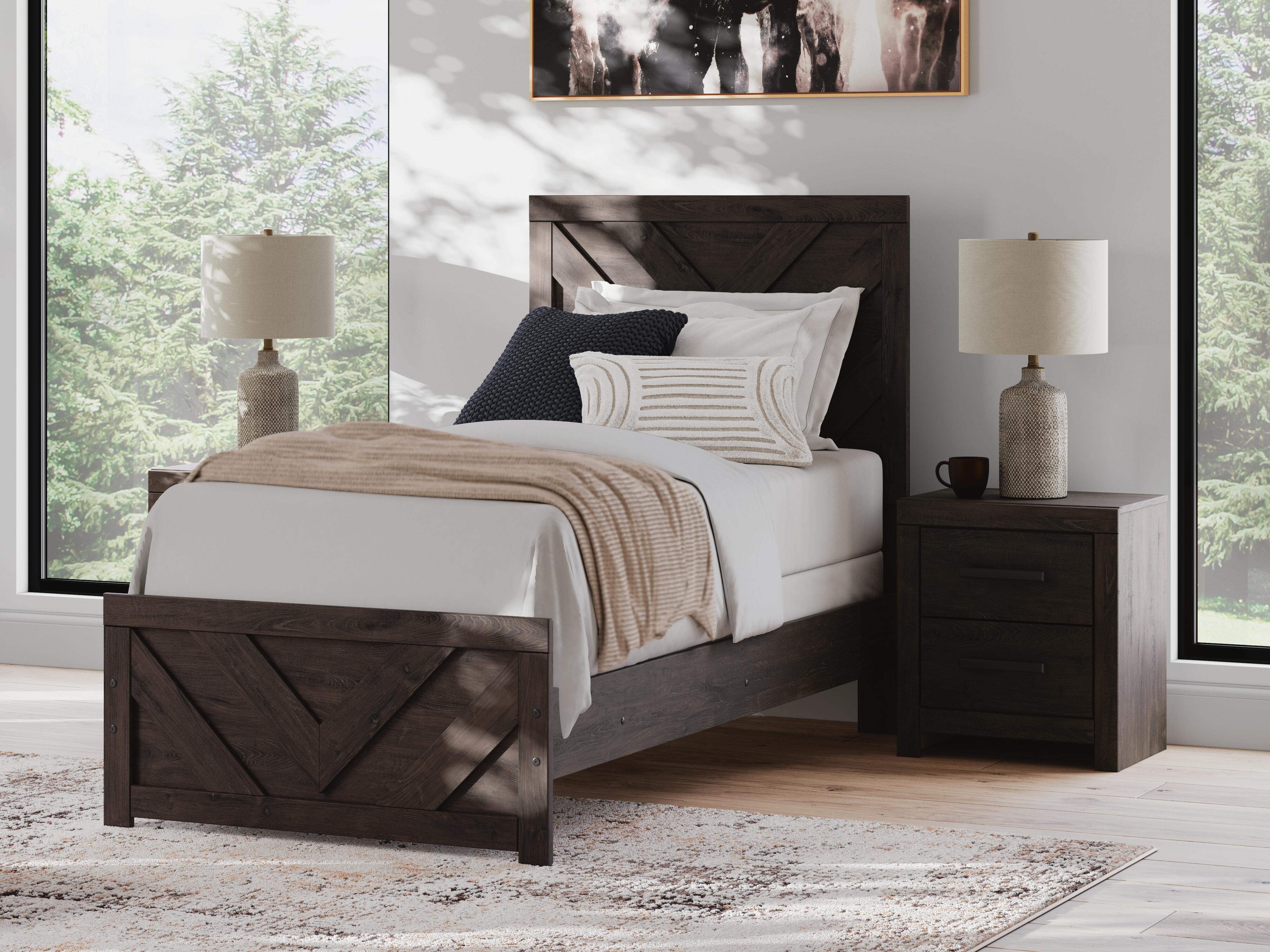 Prendonea Twin Panel Bed, Dresser and Mirror — 3-Piece Set Signature Design by Ashley® Bedroom